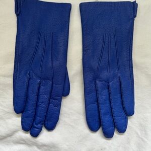 Betmar Royal Blue Leather Gloves